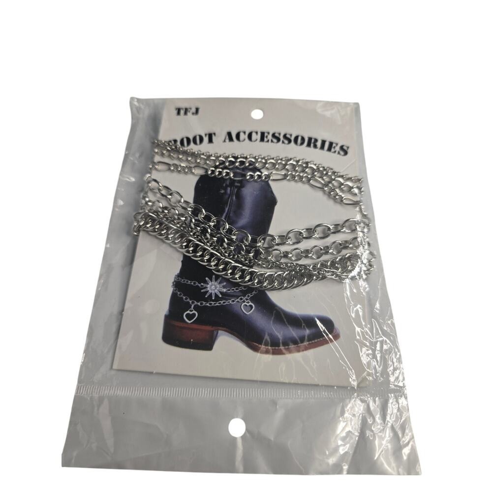 boot (any type) accessories for women, boot jewelry, silver‎